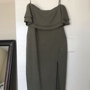 Dainty Hooligan olive green dress